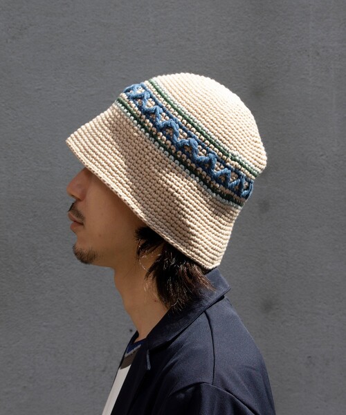 Mighty Shine(マイティシャイン)の「【Mighty Shine/マイティシャイン】Groovy Knit Hat -Nordic & Border-(ハット・メンズ・ブラック系その他/グレー系その他/ベージュ系その他/グリーン系その他・FREE)」の10枚目の写真