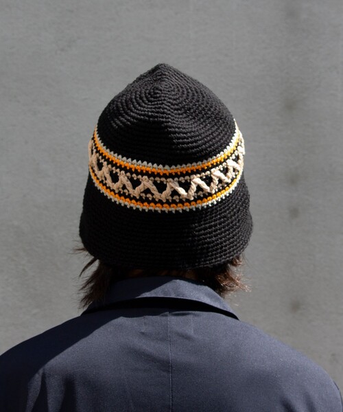 Mighty Shine(マイティシャイン)の「【Mighty Shine/マイティシャイン】Groovy Knit Hat -Nordic & Border-(ハット・メンズ・ブラック系その他/グレー系その他/ベージュ系その他/グリーン系その他・FREE)」の6枚目の写真