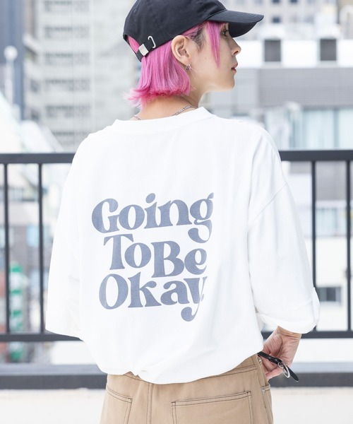PBLIM(ページボーイリム)の「PBLIM/GTOルーズT(Tシャツ/カットソー・レディース・ボルドー/ブラック/オフホワイト・FREE)」の2枚目の写真