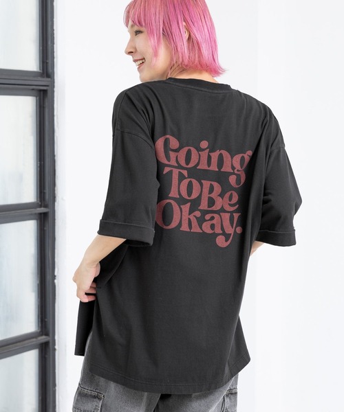 PBLIM(ページボーイリム)の「PBLIM/GTOルーズT(Tシャツ/カットソー・レディース・ボルドー/ブラック/オフホワイト・FREE)」の3枚目の写真