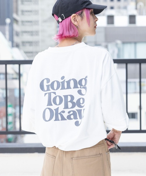 PBLIM(ページボーイリム)の「PBLIM/GTOルーズT(Tシャツ/カットソー・レディース・ボルドー/ブラック/オフホワイト・FREE)」の5枚目の写真