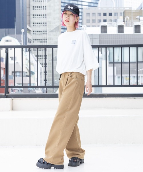 PBLIM(ページボーイリム)の「PBLIM/GTOルーズT(Tシャツ/カットソー・レディース・ボルドー/ブラック/オフホワイト・FREE)」の9枚目の写真