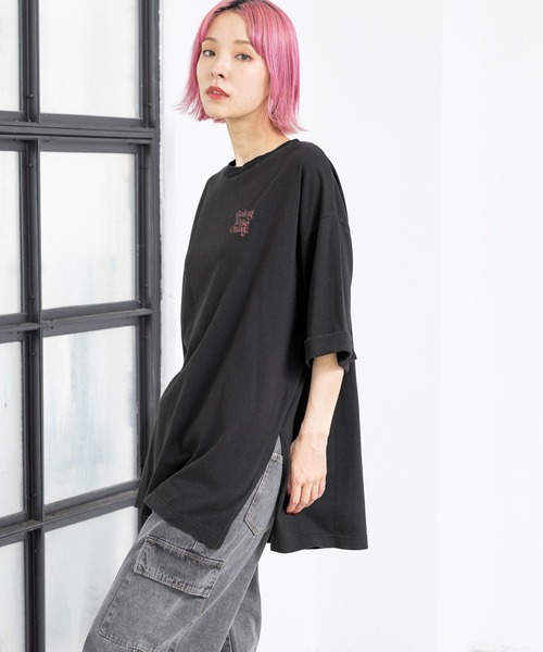 PBLIM(ページボーイリム)の「PBLIM/GTOルーズT(Tシャツ/カットソー・レディース・ボルドー/ブラック/オフホワイト・FREE)」の11枚目の写真