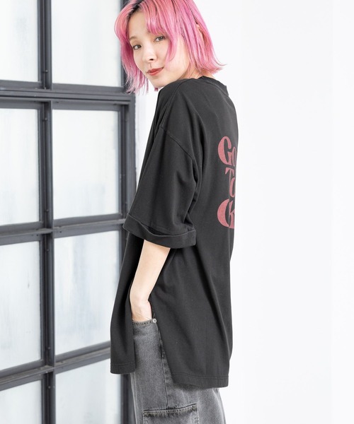 PBLIM(ページボーイリム)の「PBLIM/GTOルーズT(Tシャツ/カットソー・レディース・ボルドー/ブラック/オフホワイト・FREE)」の13枚目の写真