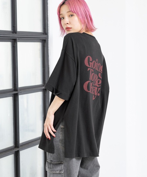 PBLIM(ページボーイリム)の「PBLIM/GTOルーズT(Tシャツ/カットソー・レディース・ボルドー/ブラック/オフホワイト・FREE)」の14枚目の写真