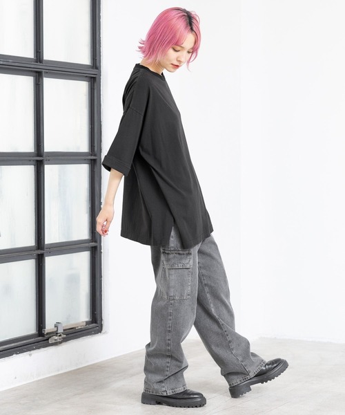 PBLIM(ページボーイリム)の「PBLIM/GTOルーズT(Tシャツ/カットソー・レディース・ボルドー/ブラック/オフホワイト・FREE)」の16枚目の写真