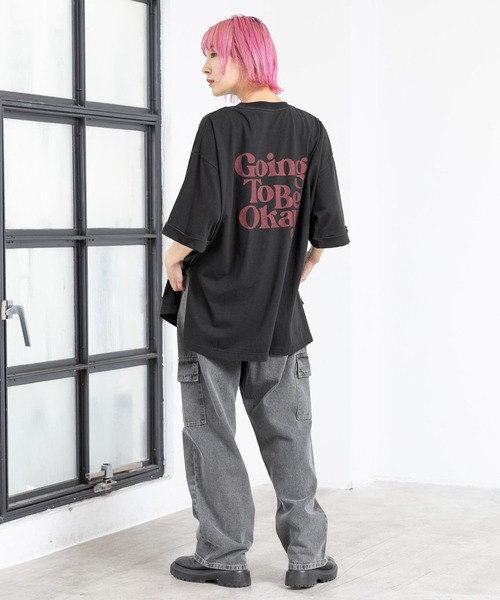 PBLIM(ページボーイリム)の「PBLIM/GTOルーズT(Tシャツ/カットソー・レディース・ボルドー/ブラック/オフホワイト・FREE)」の17枚目の写真