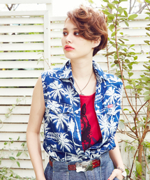 HYSTERIC GLAMOUR | EXOTIC ATMOSPHERE総柄 ノースリーブSH(シャツ/ブラウス)