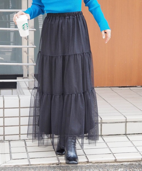 TIERED TOP ティアードトップス セール】【アソート】ティアードロングスカート（スカート
