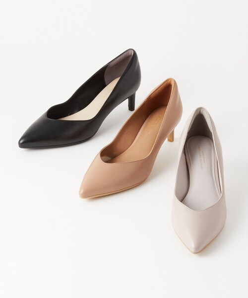 green label relaxing（グリーンレーベルリラクシング）の「ポインテッド Vカット パンプス(5cmヒール) -晴雨兼用-（パンプス・レディース・ナチュラル/ブラック/ベージュ・24cm/22cm/23.5cm/23cm/24.5cm/25cm/25.5cm/22.5cm）」の21枚目の写真