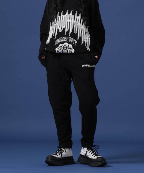 WHITELAND(ホワイトランド)の「【WEB&DEPOT限定】WHITELAND/ホワイトランド/LOGO SWEAT PANTS(スウェットパンツ・メンズ・グレー/ブラック/カーキ/ホワイト・SMALL/MEDIUM/LARGE)」の11枚目の写真