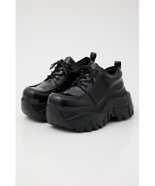 SLY（スライ）の「CHUNKY TECH F/LEATHER SNEAKER チャンキーテック フェイクレザー スニーカー（スニーカー・レディース・ブラック/ブラウン系その他2・SMALL/MEDIUM/LARGE）」の4枚目の写真