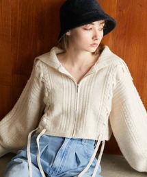 archives | レースアップＢＩＧカラーニットカーディガン(ニット/セーター)