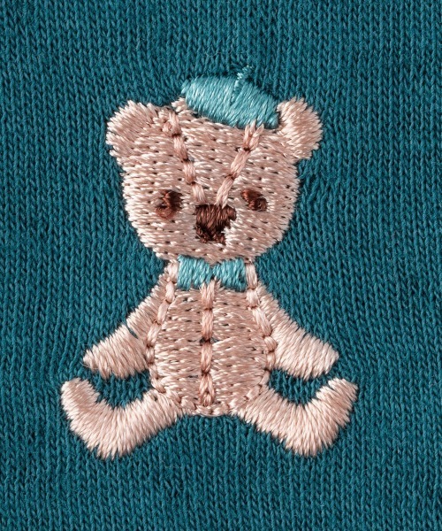 combimini（コンビミニ）の「やわらか長袖カーディガン（テディベア刺しゅう）（カーディガン/ボレロ・キッズ・オレンジ系その他/ダークブルー/ベージュ系・80/70）」の5枚目の写真