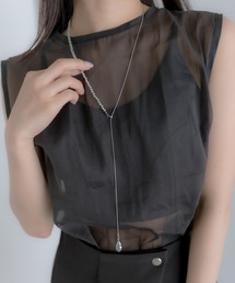 ear PAPILLONNER | Y字パールロングネックレス(ネックレス)