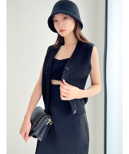 204 PGG 新品タグ付き ニットベスト 定価25,300円 ユニセックス M SENSE OF PLACE by URBAN RESEARCH ベスト ジレ 「ユニセックス