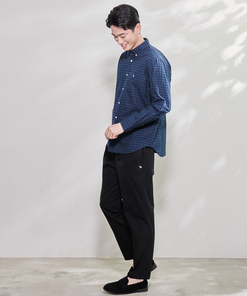 Arnold Palmer（アーノルドパーマー）の「アムンゼン ギンガム チェック リラックス シェア シャツ（シャツ/ブラウス・レディース・ブラック/ブラウン/ダークグリーン・L/S/XS/LL/M）」の19枚目の写真