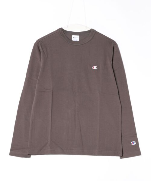 Champion(チャンピオン)の「【Champion】C3-Y428 LONG SLEEVE T-SHIRT/ロングスリーブTシャツ/チャンピオン(Tシャツ/カットソー・メンズ・ホワイト/グレー/ブラック/ネイビー/チョコ・L/XL/S/M)」の4枚目の写真
