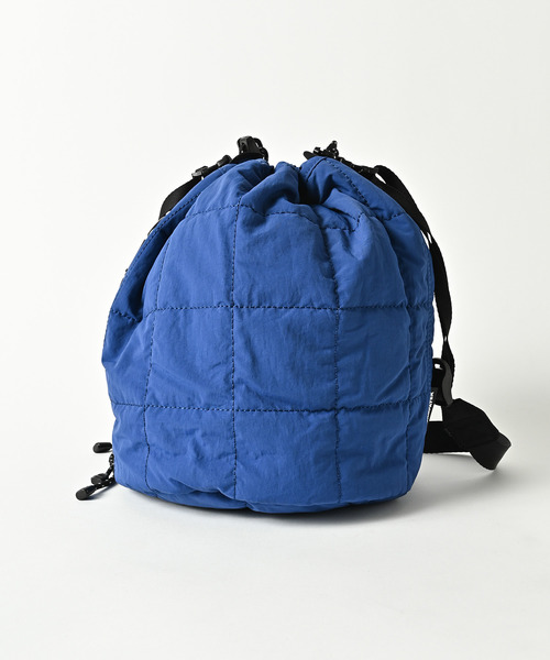 ADAM PATEK（アダムパテック）の「【ADAMPATEK/アダムパテック】square quilt mini drawstring bag /スクエアキルトミニ巾着バッグ（ショルダーバッグ・メンズ・ホワイト/ブルー/ブラック・FREE）」の7枚目の写真