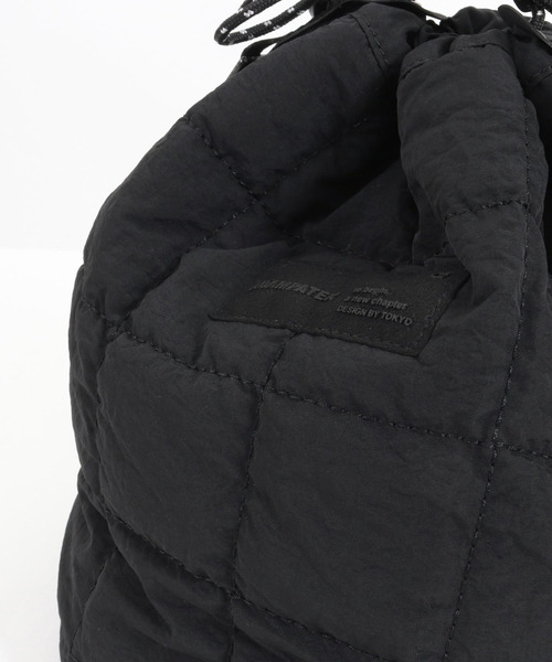 ADAM PATEK（アダムパテック）の「【ADAMPATEK/アダムパテック】square quilt mini drawstring bag /スクエアキルトミニ巾着バッグ（ショルダーバッグ・メンズ・ホワイト/ブルー/ブラック・FREE）」の4枚目の写真