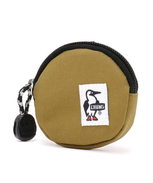 CHUMS(チャムス)の「CHUMS/チャムス コインケース ROUND COIN CASE リサイクルラウンドコインケース CH60-3573(コインケース・メンズ・グレイッシュベージュ/ブラック/グリーン系その他/ブラック×ホワイト/黄土色系/レッド/ネイビー/ライトブルー/ブラック系その他/マルチ/グレイッシュブルー/ピンク・FREE)」の1枚目の写真