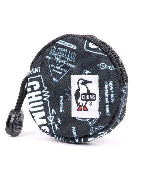 CHUMS(チャムス)の「CHUMS/チャムス コインケース ROUND COIN CASE リサイクルラウンドコインケース CH60-3573(コインケース・メンズ・グレイッシュベージュ/ブラック/グリーン系その他/ブラック×ホワイト/黄土色系/レッド/ネイビー/ライトブルー/ブラック系その他/マルチ/グレイッシュブルー/ピンク・FREE)」の3枚目の写真