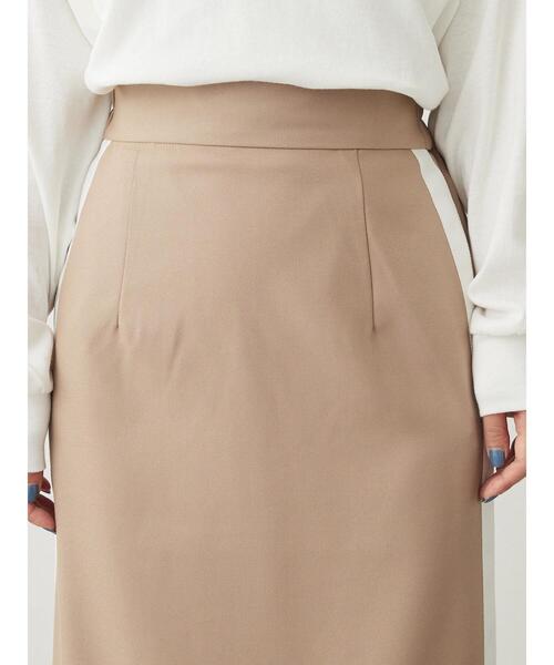 ELENCARE DUE（エレンカーレデュエ）の「・ELENCARE　DUE　サイドラインナロースカート（スカート・レディース・ブラック/ベージュ・FREE）」の6枚目の写真