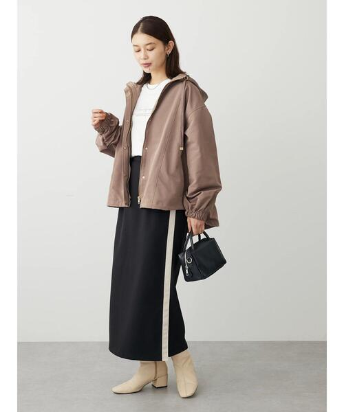 ELENCARE DUE（エレンカーレデュエ）の「・ELENCARE　DUE　サイドラインナロースカート（スカート・レディース・ブラック/ベージュ・FREE）」の16枚目の写真