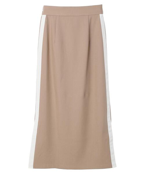 ELENCARE DUE（エレンカーレデュエ）の「・ELENCARE　DUE　サイドラインナロースカート（スカート・レディース・ブラック/ベージュ・FREE）」の17枚目の写真