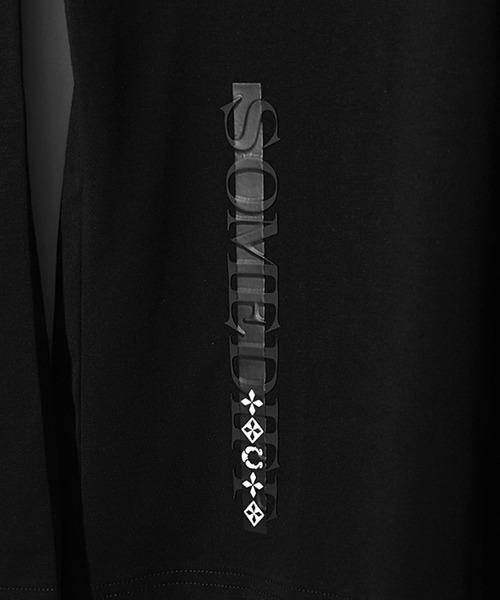 SOMEDIFF(サムディフ)の「ウォッシャブルPU×多様ラバープリントロンT メンズ 春服(Tシャツ/カットソー・メンズ・ホワイト/ブラック・XL/M/L)」の15枚目の写真