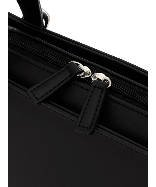 Perfect Suit FActory(パーフェクトスーツファクトリー)の「両尾錠リクルートバッグ ブラック(ビジネスバッグ・レディース・ブラック・FREE)」の3枚目の写真