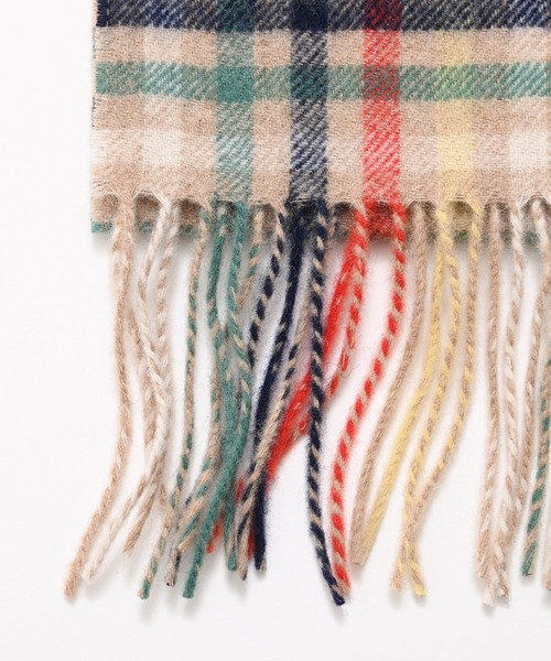 Arnold Palmer（アーノルドパーマー）の「パーマーチェック レギュラーマフラー（マフラー・レディース・ネイビー/ベージュ・F）」の21枚目の写真