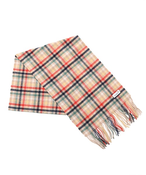 Arnold Palmer（アーノルドパーマー）の「パーマーチェック レギュラーマフラー（マフラー・レディース・ネイビー/ベージュ・F）」の19枚目の写真