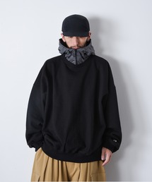 2-9D11 テック フード付き ビッグ スウェット