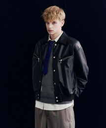 tk.TAKEO KIKUCHI | K’ Project by Aoi ジップホールスタジャン(スタジャン)