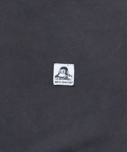 BEN DAVIS(ベンデイビス)の「【BEN DAVIS(ベンデイビス)】 WASHED L/S LABEL TEE(WIDE) / ストーンウォッシュ フェード ピスネーム ロンT ワンポイント 長袖 ビッグシルエット(Tシャツ/カットソー・メンズ・ブラック/ラベンダー/ネイビー/ダークグリーン/ホワイト・MEDIUM/LARGE/X-LARGE)」の21枚目の写真