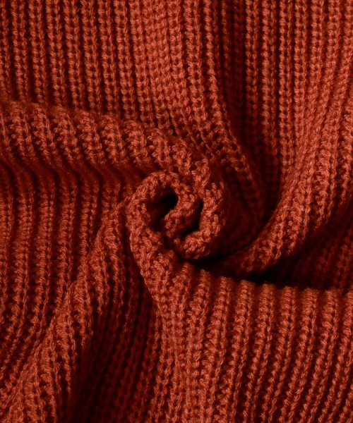 SITRY（シトリー）の「half zip sweater/畦編み ハーフジップ セーター/ニット（ニット/セーター・メンズ・ブラック/グリーン/ライトベージュ/オレンジ/ブラウン・L/XL/M）」の14枚目の写真