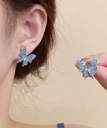 落ちにくい！痛くなりにくい　Butterfly glossイヤリング