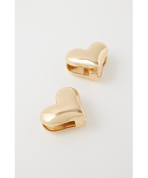MOUSSY(マウジー)の「HEART CLIP イヤリング(ピアス(両耳用)・レディース・ゴールド/シルバー・FREE)」の4枚目の写真