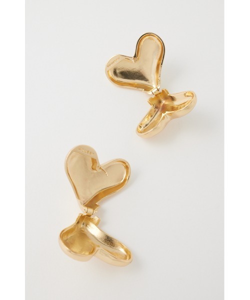 MOUSSY(マウジー)の「HEART CLIP イヤリング(ピアス(両耳用)・レディース・ゴールド/シルバー・FREE)」の6枚目の写真