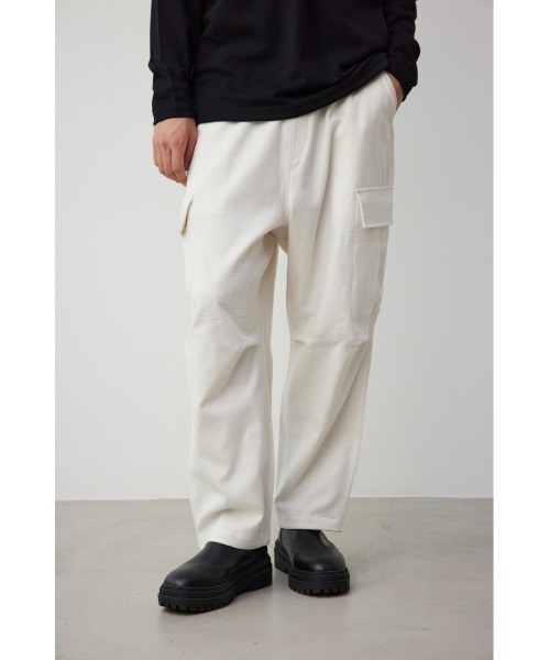 AZUL by moussy（アズールバイマウジー）の「フェイクメルトンカーゴパンツ（カーゴパンツ・メンズ・チャコールグレー/ブラック/アイボリー/ブルー・FREE）」の2枚目の写真