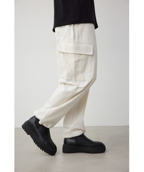 AZUL by moussy（アズールバイマウジー）の「フェイクメルトンカーゴパンツ（カーゴパンツ・メンズ・チャコールグレー/ブラック/アイボリー/ブルー・FREE）」の6枚目の写真