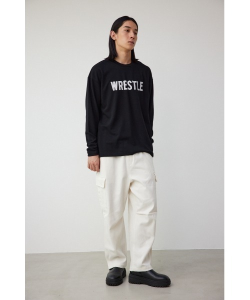 AZUL by moussy（アズールバイマウジー）の「フェイクメルトンカーゴパンツ（カーゴパンツ・メンズ・チャコールグレー/ブラック/アイボリー/ブルー・FREE）」の7枚目の写真