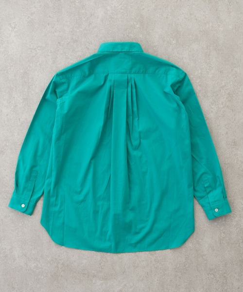 セール】＆リラックスバックプリーツシャツ＜ティールグリーン