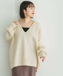 ITEMS URBANRESEARCH（アイテムズ アーバンリサーチ）の「フワフワVネックニットプルオーバー（ニット/セーター）」