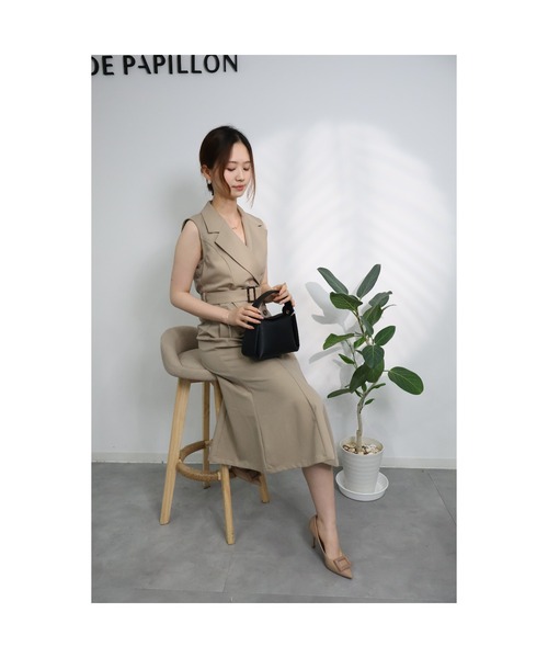 SAISON DE PAPILLON（セゾンドパピヨン）の「牛床革レザー２WAYショルダーバッグ 韓国ファッション（ショルダーバッグ・レディース・ブラック/オフホワイト・フリー）」の5枚目の写真