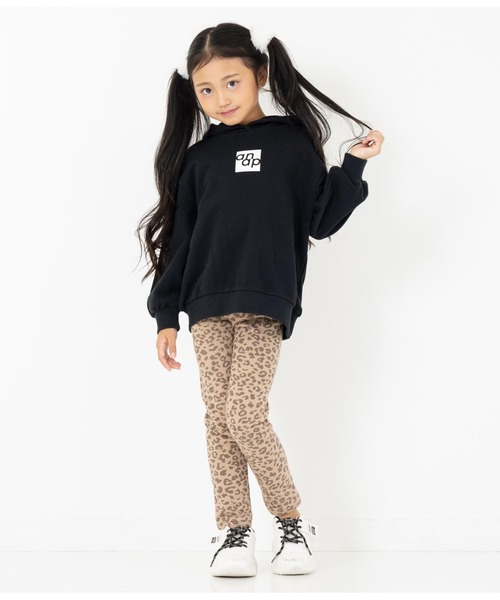 ANAP kids（アナップキッズ）の「アニマル柄プリント裏起毛レギンス（レギンス/スパッツ・キッズ・ブラック×ホワイト/ベージュ・130cm/110cm/120cm）」の14枚目の写真