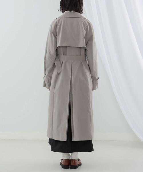 Ray BEAMS（レイビームス）の「Ray BEAMS / ヘリンボーン キリカエ トレンチコート（トレンチコート・レディース・ベージュ/シルバー・0/1）」の13枚目の写真
