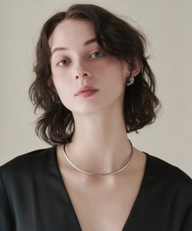 ciite' surgical stainless | 【 金属アレルギー対応 】 ラウンドフォルムチョーカー / ネックレス / ネックカフ サージカルステンレス 316L(チョーカー)