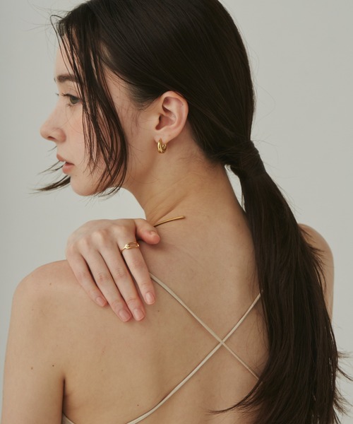 ciite' surgical stainless（シーテサージカルステンレス）の「【 金属アレルギー対応 】 ラウンドフォルムチョーカー / ネックレス / ネックカフ サージカルステンレス 316L（チョーカー・レディース・シルバー/ゴールド・FREE）」の20枚目の写真